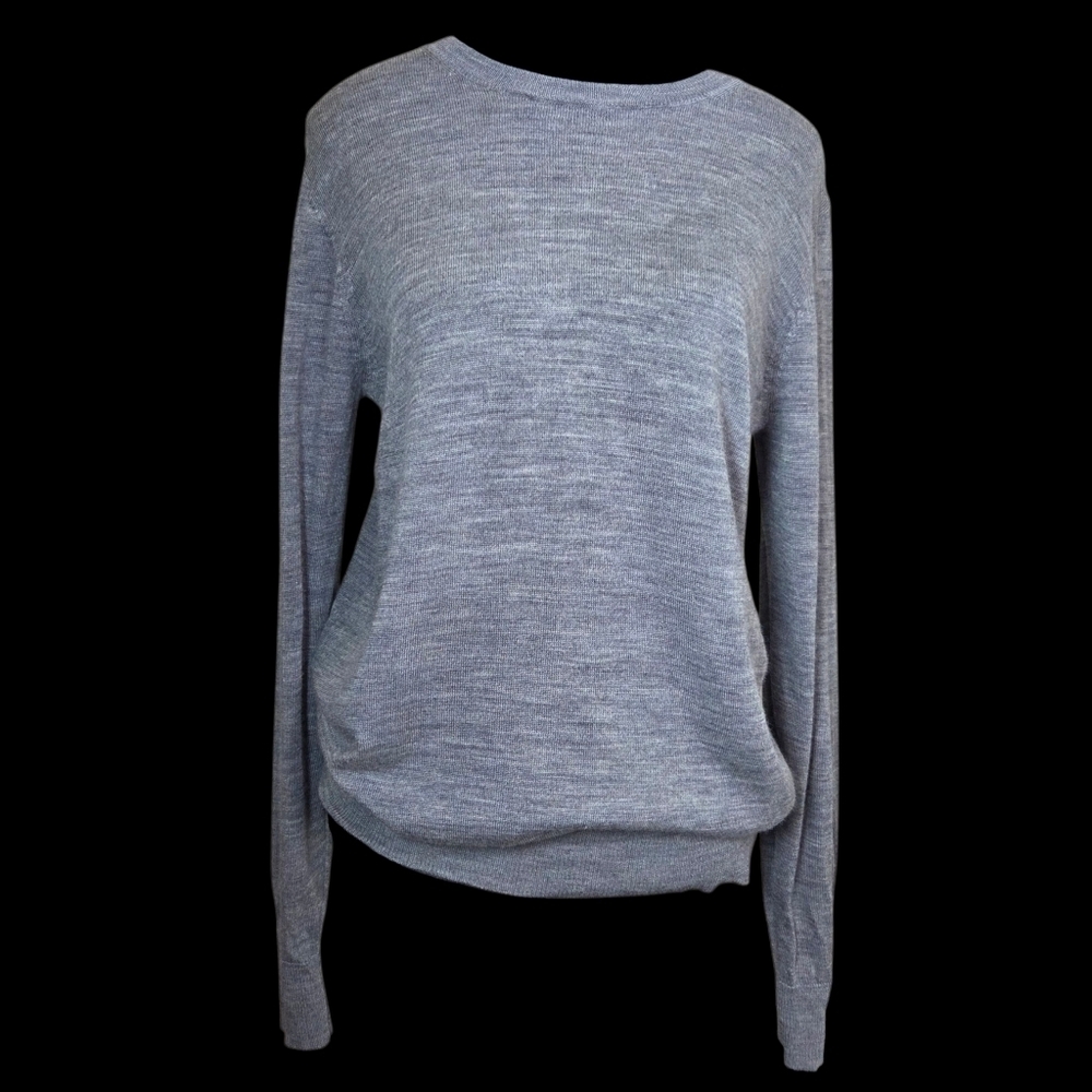 Joe Fresh Light Gray Women's 100% Merino Wool Sweater Size L